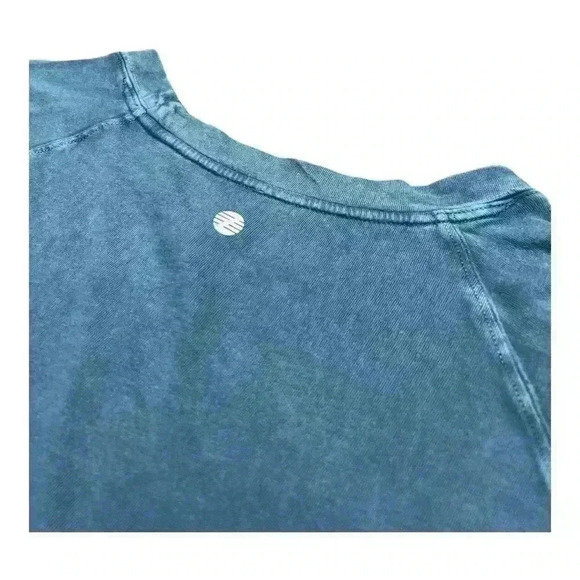 Z by ZELLA- VINTAGE WASH RELAXED LONG SLEEVE TEE IN TEAL SEAGATE, Medium - Picture 6 of 9